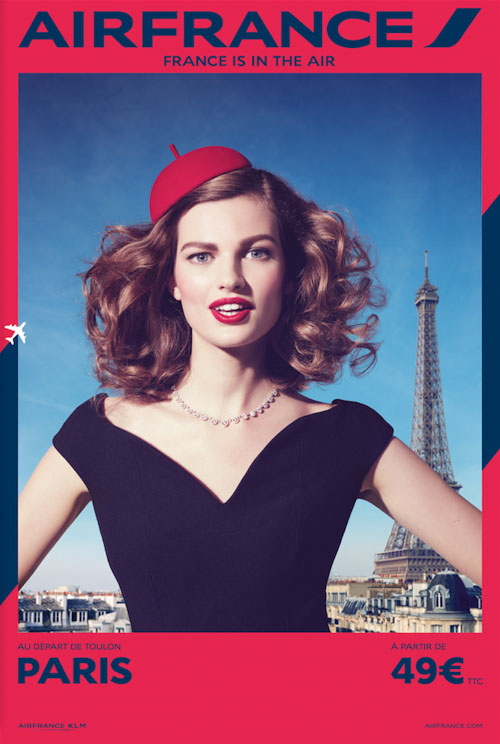 Campaña Publicitaria Air France. Diseño Carteles.